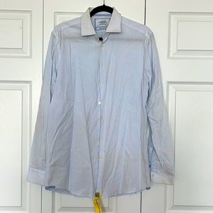 Charles Tyrwitt extra slim fit white blue button